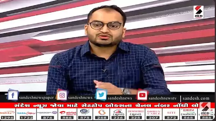 Mr. Nisarg Shah speaking during Sandesh Tech Debate on privacy